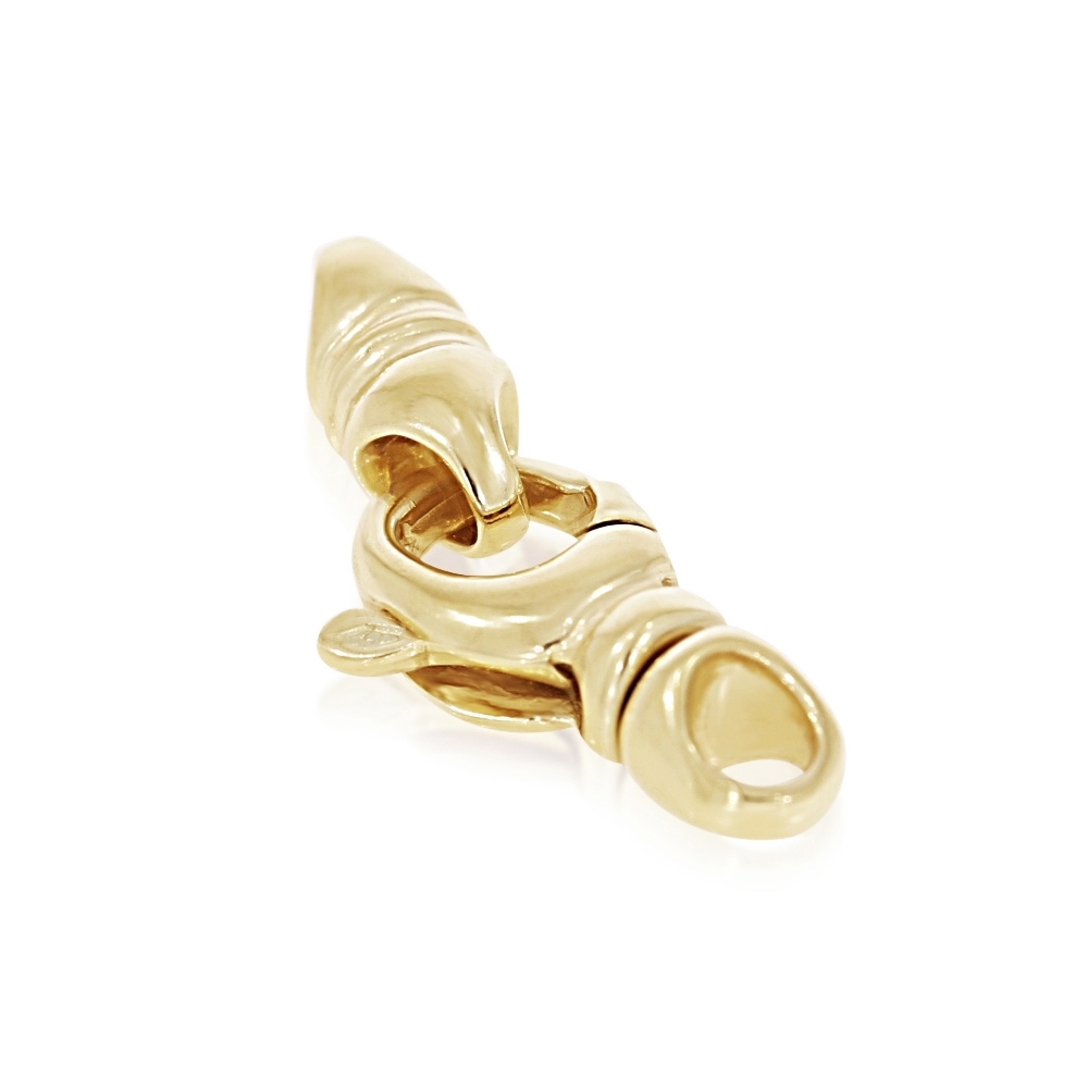 18K YELLOW GOLD SWIVEL TRIGGER CLASP SMALL