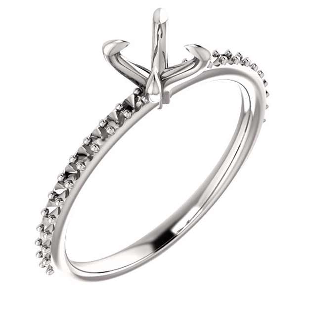 Picture of Solitaire Ring Mounting with Side Stones