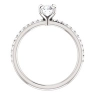 Picture of Solitaire Ring Mounting with Side Stones 0.77 CTW