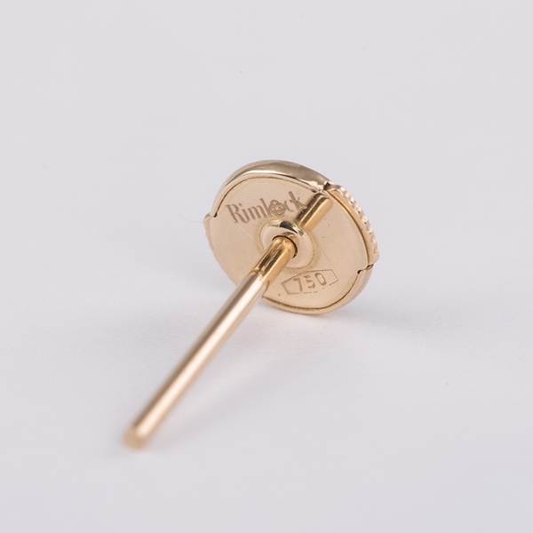 14K Yellow Gold Earring Back Replacement Nut Friction Push-Back