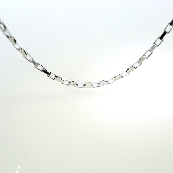 Изображение Flat Anchor Chain Rodium Plated 6.4x3.4mm