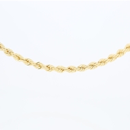 Picture of 3.8mm Diamond Cut Rope Hollow Chain