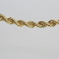 Picture of 3.8mm Diamond Cut Rope Hollow Chain