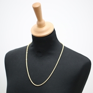 Picture of 3.8mm Diamond Cut Rope Hollow Chain