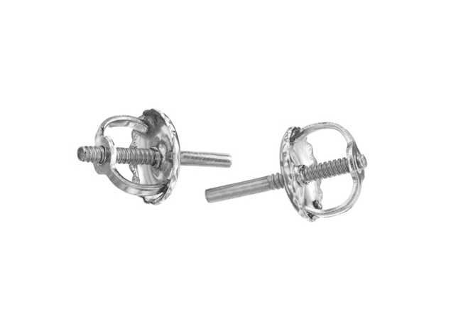 Picture of Double Threaded Earring Back Platinum