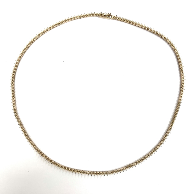 Изображение 3 Prongs Tennis Necklace 42cm