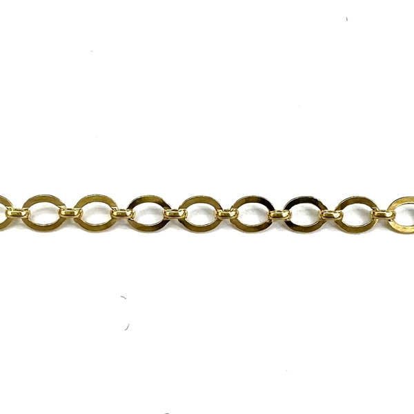 Изображение 4mm Gold Flat Link Chain.