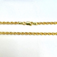 Picture of 3.2mm Diamond Cut Rope Hollow Chain